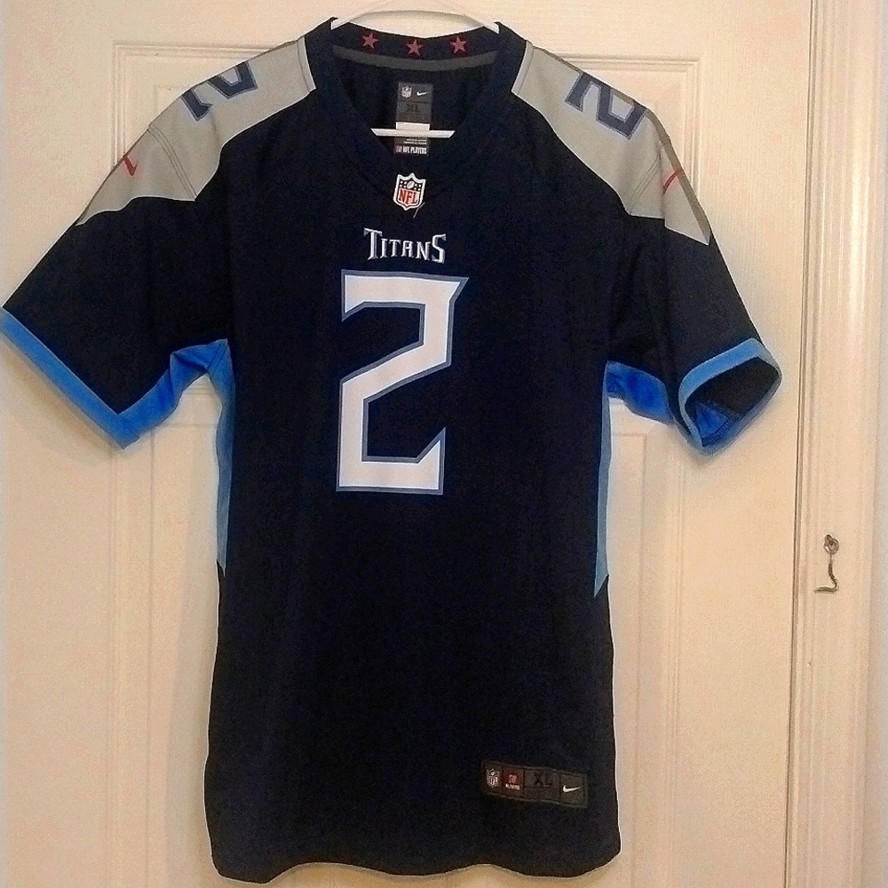 Julio Jones Tennessee Titans Nike jersey dark blue and light blue